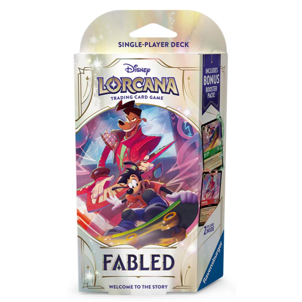 Lorcana TCG: Fabled – Starter Deck EMERALD & RUBY (MAX GOOF & POWERLINE)