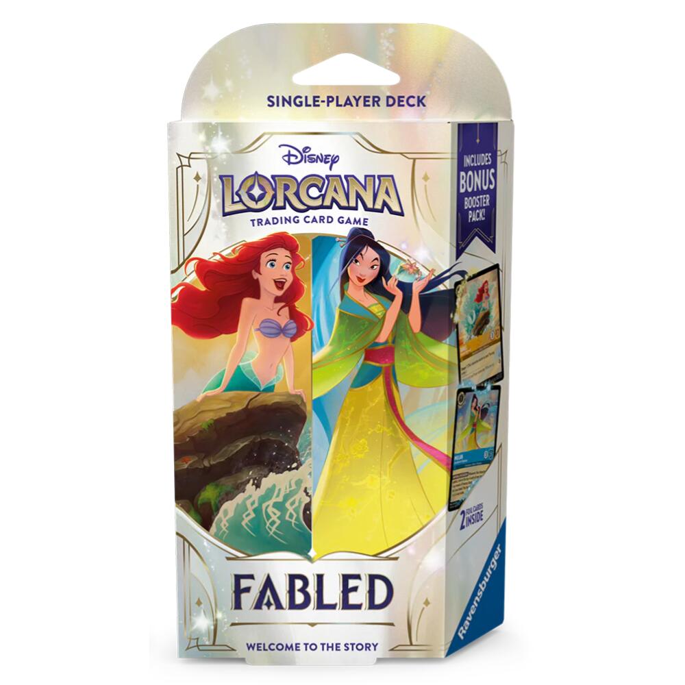 Lorcana TCG: Fabled – Starter Deck AMBER & SAPPHIRE (ARIEL & MULAN)