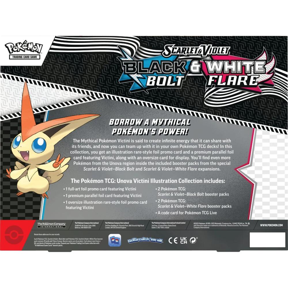 Pokemon TCG: Scarlet & Violet 10.5 Black Bolt/White Flare- Illustration Collection Unova Victini
