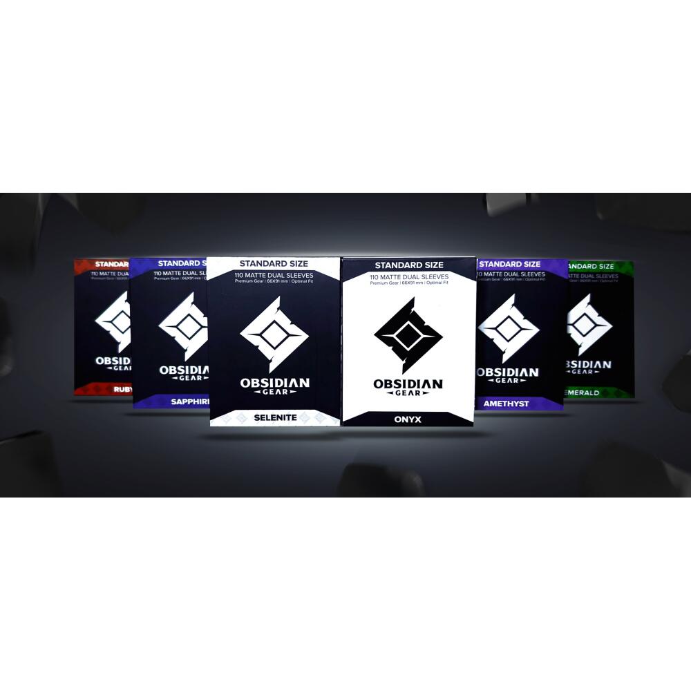 Card Sleeves: Obsidian Gear Standard- Matte (110 piezas)