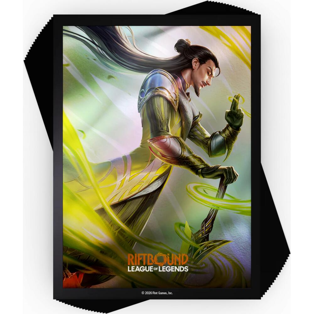 Card Sleeves: Riftbound- Unleashed-‘Master Yi, Wuju Master’ Art (100 ct)