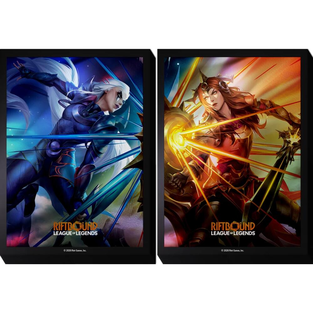 Card Sleeves: Riftbound- Vendetta-‘Diana Vs Leona’ Art (100 ct)