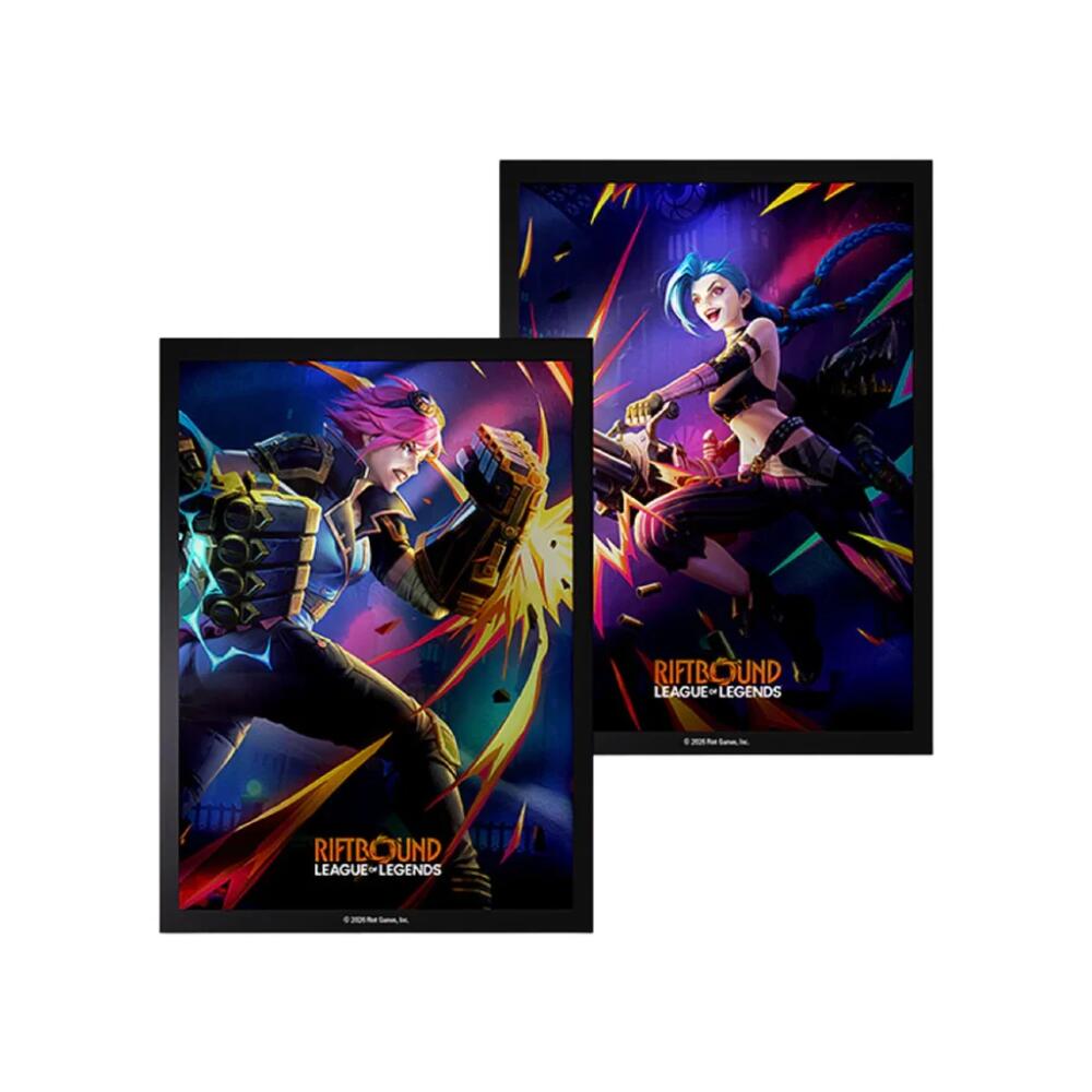Card Sleeves: Riftbound- Vendetta-‘Vi Vs Jinx’ Art (100 ct)